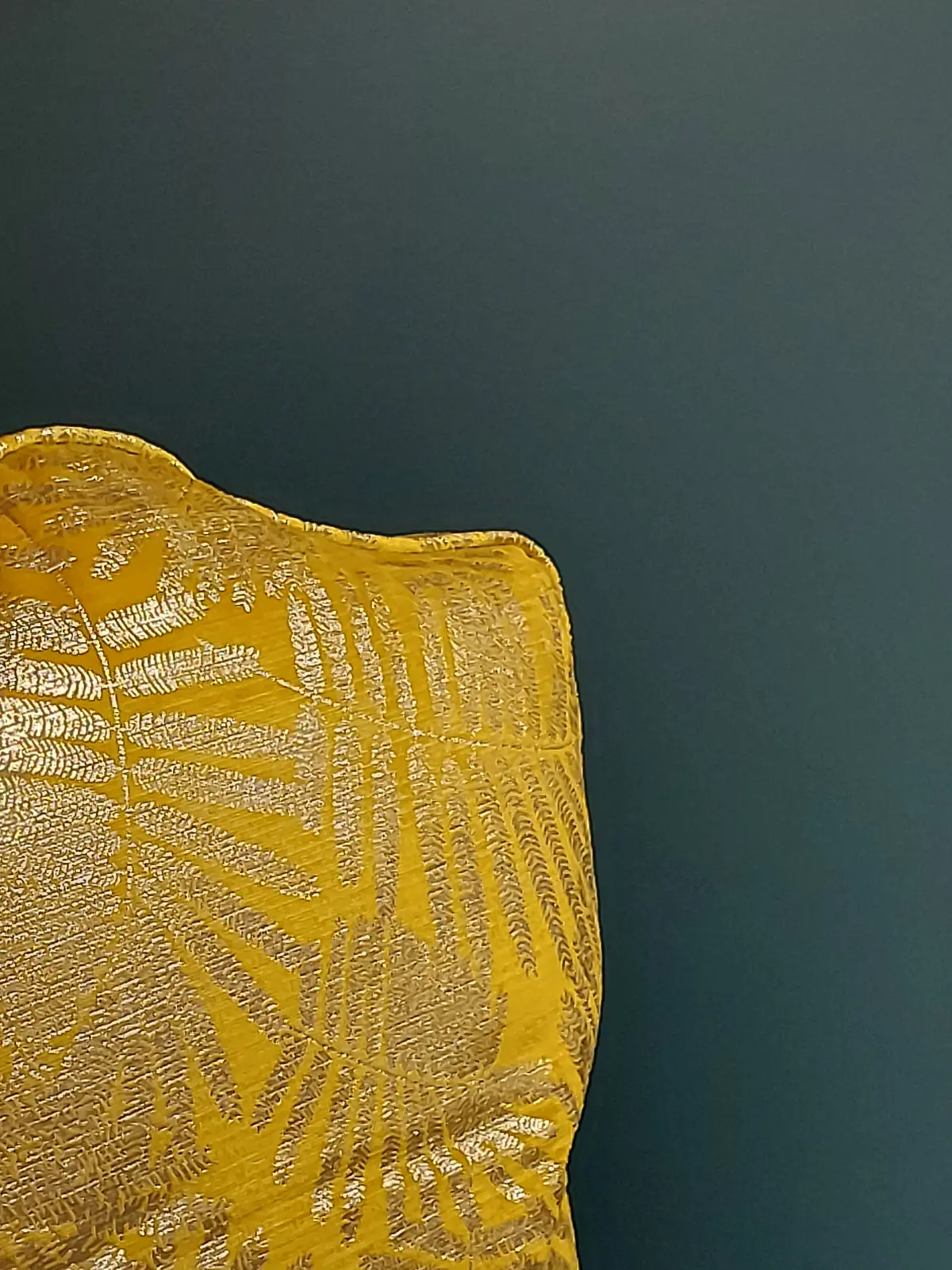 Gold textile detail